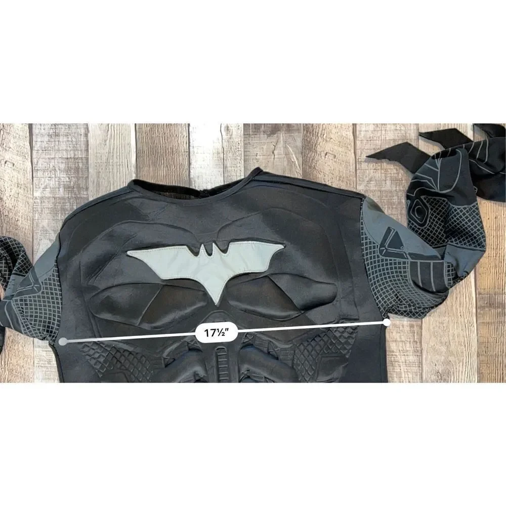 Black Knight DC Comics Muscle Batman Halloween Cosplay Costume Kids Large (12-14